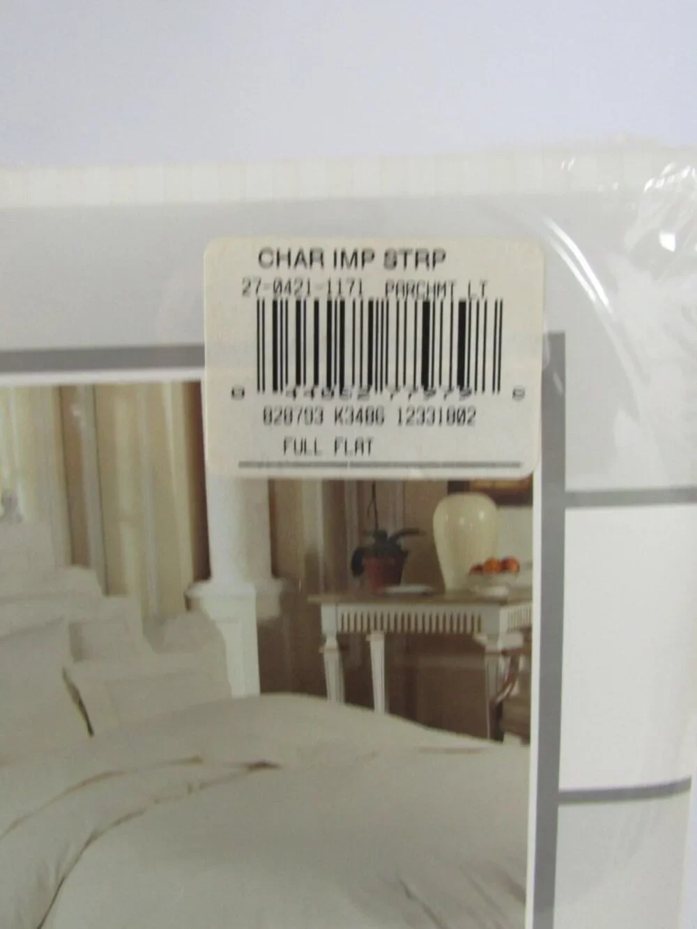 Fieldcrest Charisma Imperial Stripe Full Sheet Set 310TC Supima Cotton NIP VTG